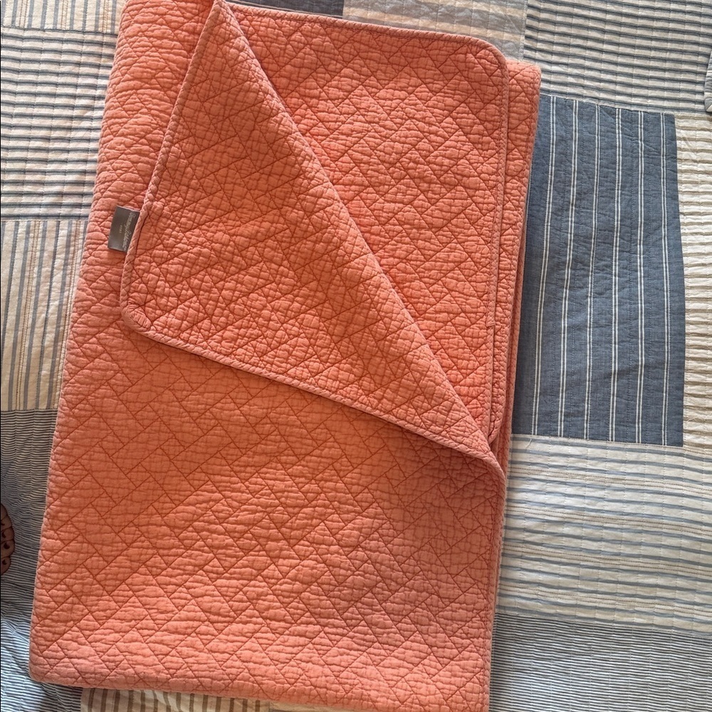 Tommy Bahama Terracotta Quilted Bedspread - Picture 5 of 5